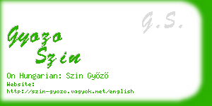 gyozo szin business card